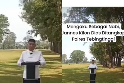 Jannes Kilon Diaz viral dirinya mengaku sebagai Nabi. Foto: IG, @terang_media (tangkap layar)