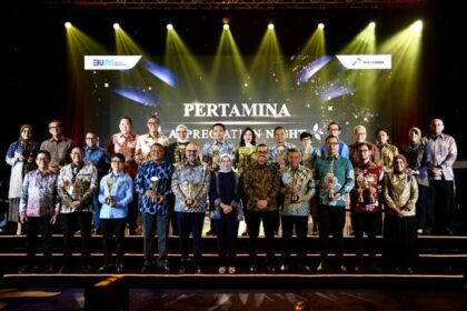 BRI berhasil menjadi Top Local Bank pada “Pertamina Appreciation Night” yang diselenggarakan di Jakarta pada Selasa (5/3/2024). Foto: Dok BRI