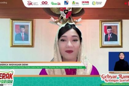 OJK meningkatkan kolaborasi kolaborasi dan sinergi dengan berbagai pihak untuk mendorong literasi dan inklusi keuangan syariah dengan mengoptimalkan momentum Ramadan 2024 atau 1445 Hijriah melalui program Gebyar Ramadan Keuangan Syariah (GERAK Syariah) 2024. Foto: Ist