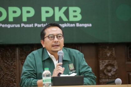 Wasekjen DPP PKB, Syaiful Huda paparan di kantor DPP PKB.(foto dok pribadi Instagram)