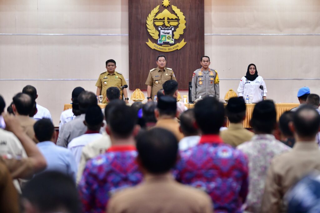 Asosiasi Pemerintah Desa Seluruh Indonesia (Apdesi) Sulsel kembali menegaskan dukungannya terhadap program prioritas Penjabat (Pj) Gubernur Sulsel, Bahtiar Baharuddin. Foto/dok/humas Sulsel 