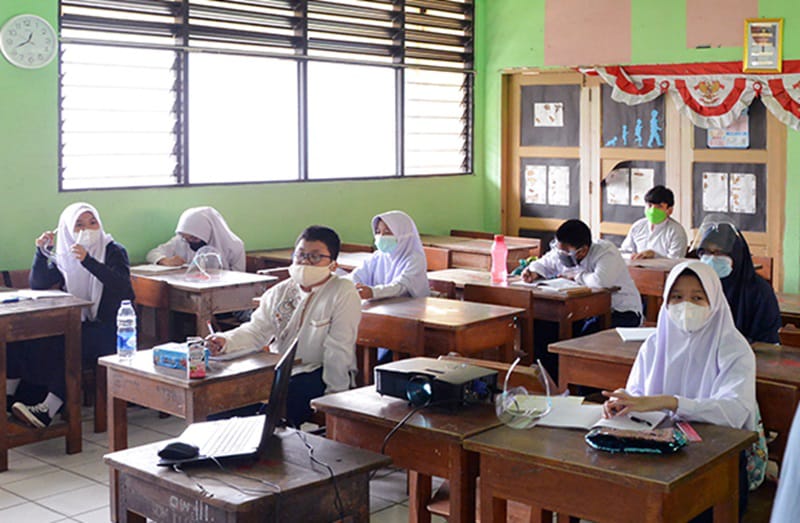 Ilustrasi murid sekolah saat kegiatan belajar-mengajar di DKI Jakarta. Foto: dok pemprov