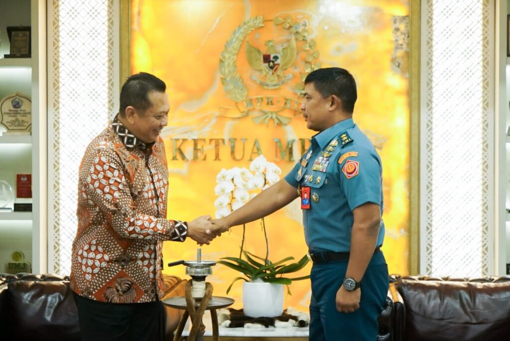 Bamsoet usai menerima Staf Khusus Panglima TNI Mayjen (Mar) Oni Junianto di Jakarta, Kamis (7/3/24). Foto/ist 