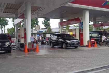 Situasi salah satu SPBU di Tuban terpantau kondusif. Foto: Dok Pertamina