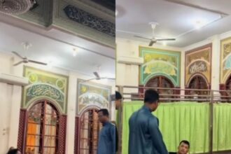 Diduga mabuk pria datang ke Masjid untuk sholat subuh. Foto: IG, @lambe_turah (tangkap layar)