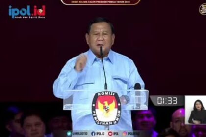 Capres nomor urut 02, Prabowo-Gibran dipastikan menang tipis di Jakarta. Foto: YT ipol.id