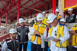 Menteri Basuki Tinjau Renovasi Stadion Gelora Madura Ratu Pamelingan di Pamekasan