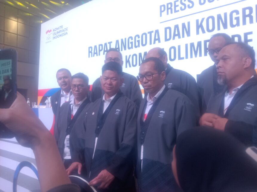 Komite Olimpiade Indonesia (NOC Indonesia) menggelar Rapat Anggota sekaligus Kongres Luar Biasa (KLB) di Hotel Fairmont, Jakarta. Foto/ipol