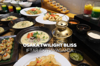 Osaka Twilight Bliss: Iftar Extravaganza, perpaduam menu Jepang, Western, dan Nusantara.