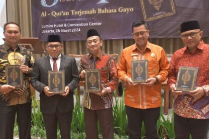 Balitbang Diklat Kementerian Agama hari ini merilis Al-Qur'an terjemahan bahasa Gayo.