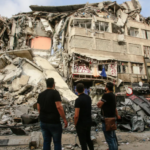 Tampak properti warga Palestina di Jalur Gaza yang hancur dibom zionis Israel. Foto: Sputnik