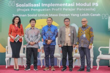 Kementerian Koordinator Bidang Pembangunan Manusia dan Kebudayaan (Kemenko PMK), Kementerian Pendidikan dan Kebudayaan (Kemendikbud), Kementerian Agama (Kemenag), Dewan Jaminan Sosial Nasional (DJSN), BPJS Kesehatan dan BPJS Ketenagakerjaan menyelenggarakan program bertajuk “Sosialisasi Implementasi Modul P5 (Projek Penguatan Profil Pelajar Pancasila)" kepada perwakilan guru dan siswa se Indonesia secara hybrid di Jakarta.