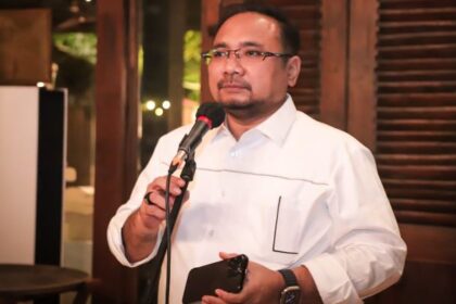 Menag Yaqut Cholil Qoumas memberikan pesan saat perayaan Hari Nyepi berbarengan dengan awal Ramadan 2024. Foto: Ist
