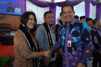 Dr. Andi Ony P, M.Si, selaku PJ Bupati Tangerang mengatakan, program Gebrak Tegas ini merupakan program pertama di Indonesia, khususnya Kabupaten Tangerang, untuk mewujudkan program pemerintah permasalahan stunting. Foto: Ist