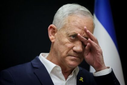 Menteri Kabinet Perang Israel, Benny Gantz. Foto: Chaim Goldberg/Flash90