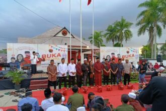 DPC PDIP Kabupaten Kutai Kartanegara (Kukar) mengadakan buka puasa bersama di kantor DPC, Sabtu, (6/4/2024). Foto: Ist