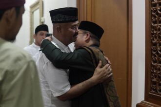 Wakil Bupati Kukar, Rendi Solihin, bersama Pengurus Kukar Keren bersilaturahmi ke Pendopo Bupati Kukar, Edi Damansyah, Rabu (10/4/2024).