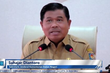 Sekretaris Jenderal (Sekjen) Kementerian Dalam Negeri (Kemendagri), Suhajar Diantoro. Foto: kominfo