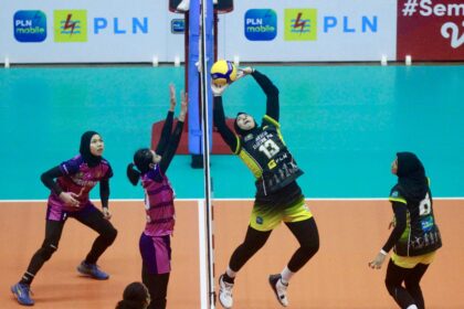 Ilustrasi pertandingan PLN Mobile Proliga yang menjadi kompetisi kasta tertinggi olahraga bola voli di Indonesia. Foto: Dok PLN