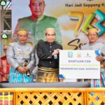 Peringatan Hari Jadi Kabupaten Soppeng yang ke-763 turut dihadiri Penjabat Gubernur Sulawesi Selatan (Sulsel), Bahtiar Baharuddin, Selasa, 23 April 2024.