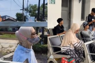 Viral emak-emak minta sedekah di perumahan Kota Sukabumi. Foto: IG, @lambe_turah (tangkap layar)