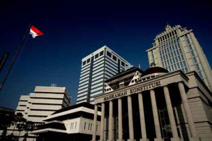 Ilustrasi Gedung MK yang menjadi tempat sidang PHPU pileg 2024.(foto dok MK RI)