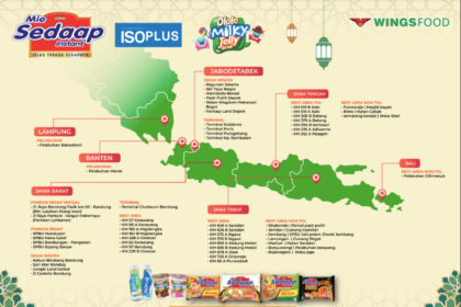 WINGS FOOD, spesifikasi produk makanan dan minuman dari WINGS Group Indonesia membuka sejumlah Pondok Rehat di 6 titik mudik Lebaran, juga hadir di 34 Rest Area, beberapa terminal dan pelabuhan.