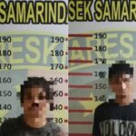 Team Elang Polsek Samarinda Kota di-backup opsnal Polsekta Samarinda Sebrang melakukan penangkapan terhadap 2 pelaku pencurian bersama hasil curiannya. Foto: Ist