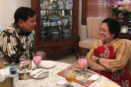 Pertemuan Prabowo Subianto dengan Megawati sebelum menjadi Presiden RI. Foto: IG Prabowo Subianto