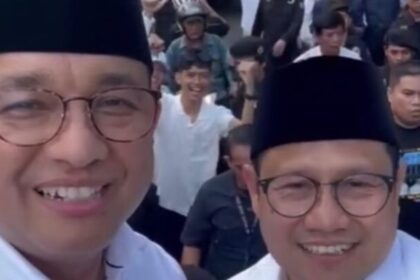 Pasangan Capres nomor urut 01, Anies-Imin saat pilpres lalu.(foto Instagram)