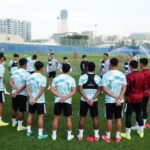 Timnas Indonesia U-23 sudah berlatih di Dubai jelang terbang ke Qatar. (Foto: PSSI)