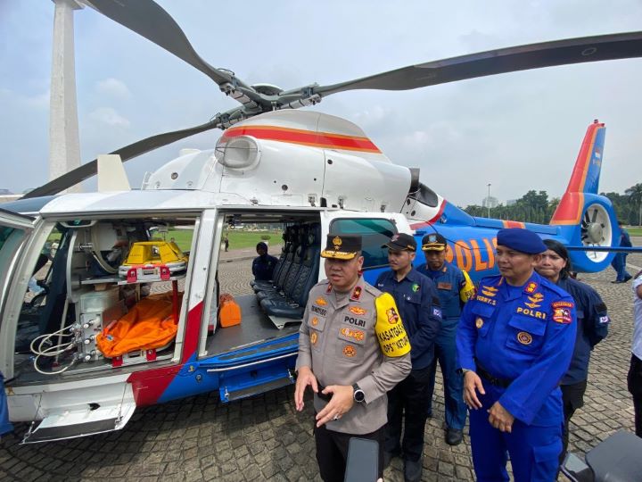 Kepala Biro Penerangan Masyarakat Divisi Humas Polri Brigjen Pol Trunoyudo Wisnu Andiko mengatakan, dua helikopter yang dijadikan ambulans udara nantinya akan mengevakuasi korban yang membutuhkan pertolongan ke rumah sakit terdekat.
