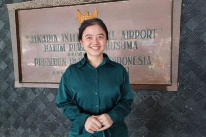 Humas Bandara Halim Perdanakusuma, Nadia Putri Andrian. Foto: Joesvicar Iqbal/ipol.id