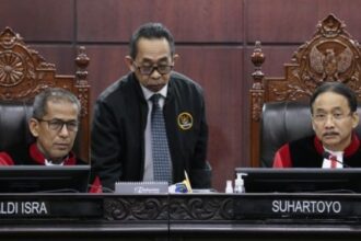 Proses persidangan PHPU terkait pilpres 2024 yang digelar di Mahkamah Konstitusi (MK) RI.(Foto dok MK)