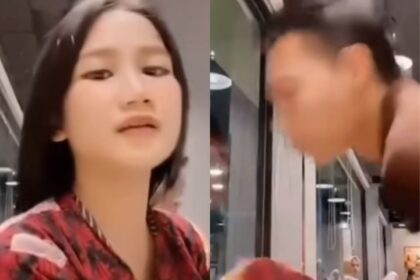 Pria di Kendari pukuli wanita di dalam restoran cepat saji akibat dibilang Alien. Foto: IG, @kabarnegri (tangkap layar)