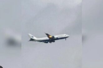 Pesawat Garuda Indonesia Terbakar di Udara saat angkut jemaah haji asal Sulsel. (Tangkapan Layar/istimewa)