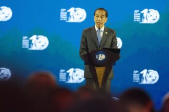 Presiden Joko Widodo membuka secara resmi Forum Air Sedunia ke-10 di Bali International Convention Center(BICC) Nusa Dua Bali, Senin (20/05/2024). Foto: Humas Setkab