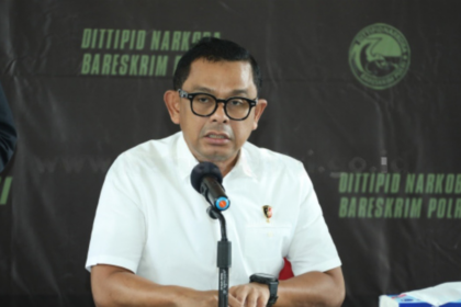 Direktur Tindak Pidana Narkoba Bareskrim Polri Brigjen Pol. Mukti Juharsa