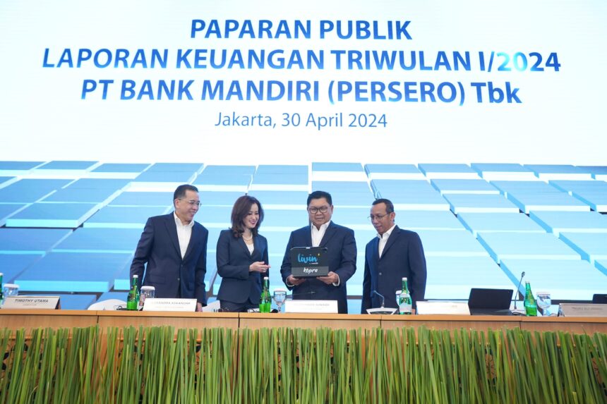 Paparan Publik Laporan Keuangan Triwulan I/2024 PT Bank Mandiri (Persero) Tbk, Jakarta, Selasa (30/4/2024). Foto: Bank Mandiri