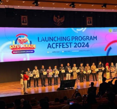 Festival yang mengusung tema ‘Satu Dekade Berkarya, Berantas Korupsi Lewat Seni’ ini berlangsung di Auditorium Pusat Pembelajaran Arntz Geise (PPAG) Universitas Katolik Parahyangan (UNPAR) Bandung, Selasa (30/4/2024). Foto: Dok KPK RI