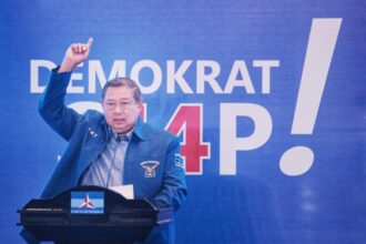 Mantan presiden keenam, SBY di salah satu acara partainya.(Foto dok DPP Demokrat)