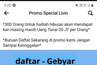 Program undian palsu yang tersebar di media sosial dengan tagline “Gebyar Undian Grand Prize”. Foto: Tangkap layar medsos