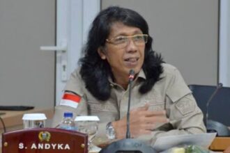 Anggota Komisi C DPRD DKI Jakarta, Andyka saat mengikuti rapat. Foto: dok DPRD DKI