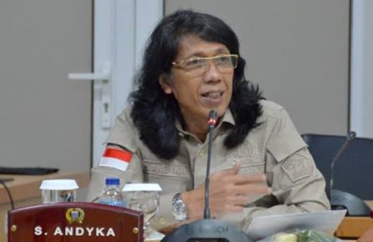 Anggota Komisi C DPRD DKI Jakarta, Andyka saat mengikuti rapat. Foto: dok DPRD DKI