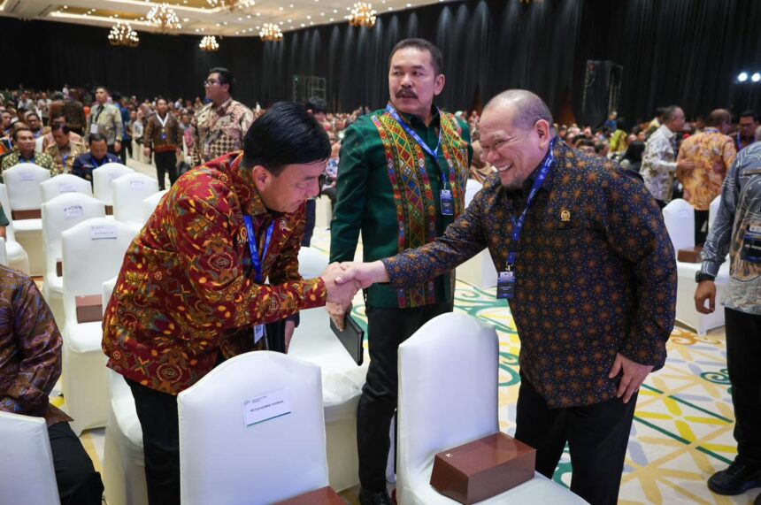 Ketua DPD RI, AA LaNyalla Mahmud Mattalitti hadiri Musrenbangnas 2024 di JCC, Senin (6/5). Foto: Dok Humas DPD RI.