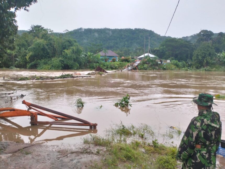Kondisi wilayah terdampak banjir di Kabupaten Ogan Komering Ulu, Sumatera Selatan. Foto: Badan Penanggulangan Bencana Daerah (BPBD) Kabupaten Ogan Komering Ulu