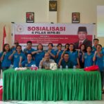 Wakil Ketua DPD RI Nono Sampono menggelar Sosialisasi Empat Pilar MPR RI di SMA Pertiwi, Ambon, Jumat (10/5/2024).