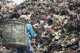 Ilustrasi sampah di Jakarta yang menjadi fokus pemprov Jakarta.(foto wings)