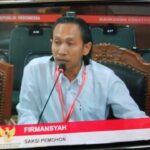 Bappilu DPD PD DKI Jakarta, Firmansyah dalam persidangan di MK.(foto screenshot TV MK)