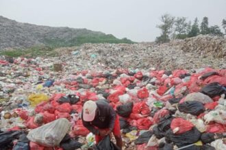 Ilustrasi sampah di Jakarta yang menjadi konsen DLH.(Foto dok YPLHPI)
